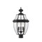 Z-Lite Westover 3 Light Outdoor Post Mount Fixture, Black & Clear Beveled 580PHB-BK - alternate 2